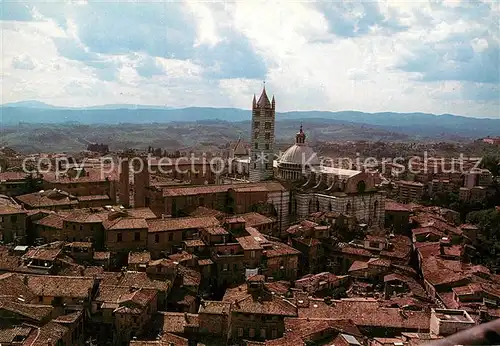 AK / Ansichtskarte Siena Panorama e il Duomo Stadtbild mit Dom Kat. Siena