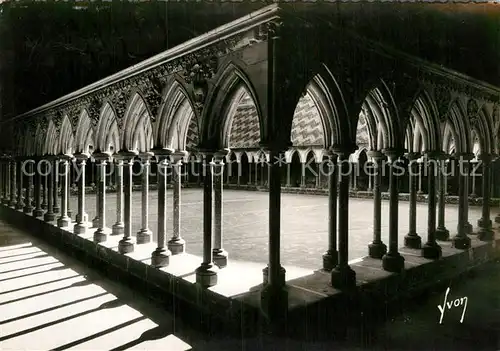 AK / Ansichtskarte Mont Saint Michel Le Abbaye Galeries du cloitre XIII siecle Kat. Le Mont Saint Michel