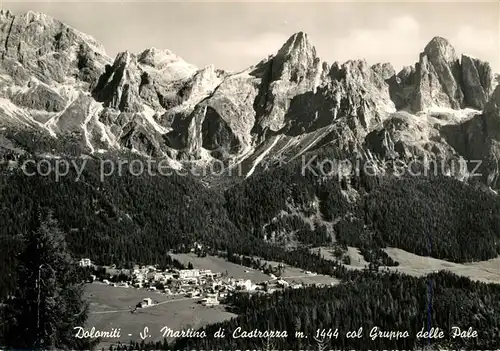AK / Ansichtskarte San Martino di Castrozza col Gruppo delle Pale Dolomiti Dolomiten
