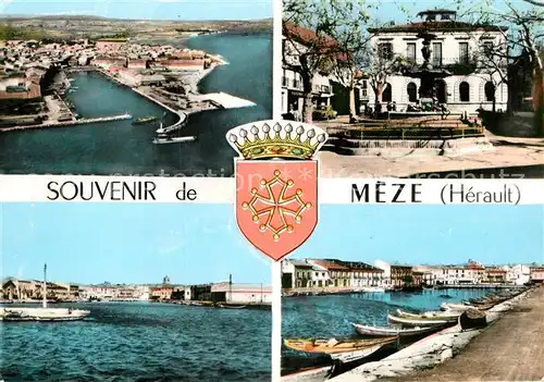 AK / Ansichtskarte Meze Port Fontaine vue aerienne Kat. Meze