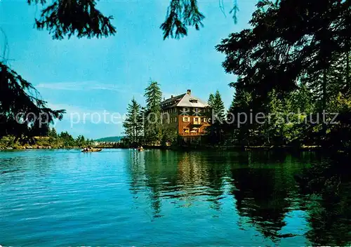 AK / Ansichtskarte Mummelsee Blick ueber den Mummelsee Berghotel Kat. Seebach