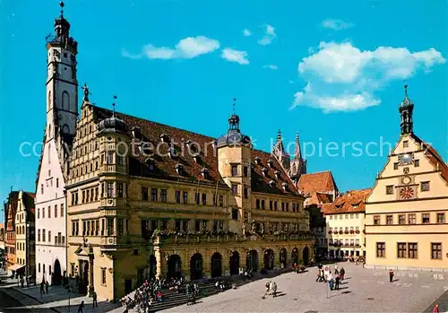 AK / Ansichtskarte Rothenburg Tauber Rathaus Kat. Rothenburg ob der Tauber