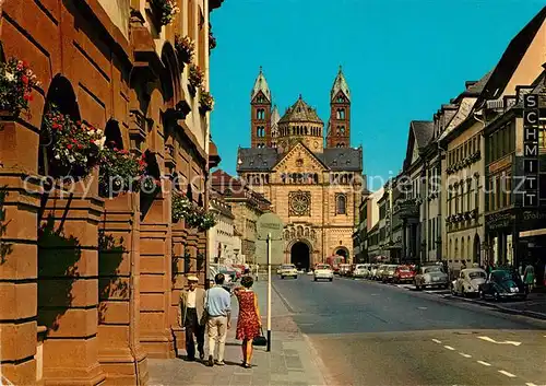 AK / Ansichtskarte Speyer Rhein Maximilianstrasse und Dom Kat. Speyer