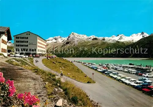 AK / Ansichtskarte Bielerhoehe Hotel Silvrettasee gegen Rosstalferner Kat. Gaschurn