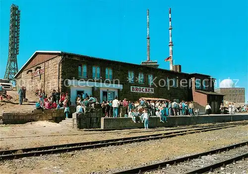 AK / Ansichtskarte Wernigerode Harz Brocken Bahnhof Kat. Wernigerode