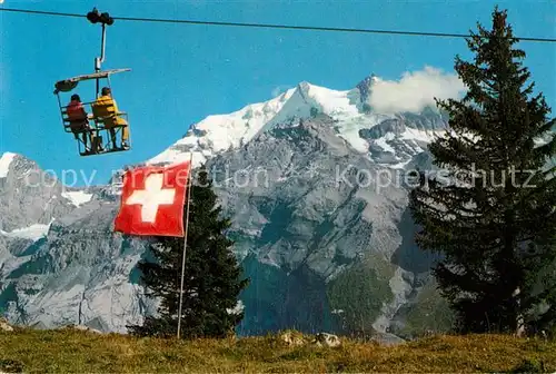 AK / Ansichtskarte Sessellift Kandersteg Oeschinen Fruendenhorn Doldenhorn  Kat. Bahnen