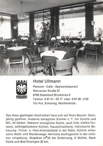 AK / Ansichtskarte Bad Brueckenau Hotel Ullmann  Kat. Bad Brueckenau