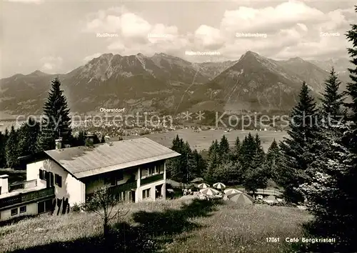 AK / Ansichtskarte Oberstdorf Cafe Bergkristall Rubihorn  Kat. Oberstdorf