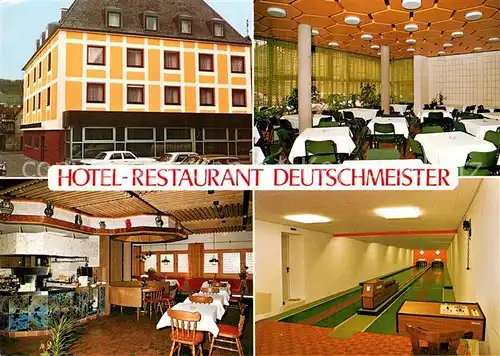 AK / Ansichtskarte Bad Mergentheim Hotel Restaurant Deutschmeister Kat. Bad Mergentheim