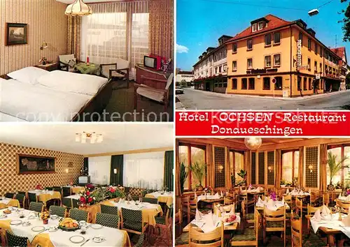 AK / Ansichtskarte Donaueschingen Hotel Ochsen Doppelzimmer Gastraum Speisesaal Kat. Donaueschingen