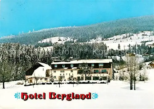 AK / Ansichtskarte Lackenhaeuser Niederbayern Hotel Pension Bergland Kat. Neureichenau