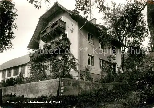 AK / Ansichtskarte Rosegg Sommerhaus Peterlebauerhof Winkl Kat. Rosegg