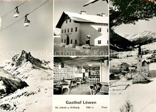 AK / Ansichtskarte St Jakob Arlberg Gasthof Loewen Luftseilbahn Kat. St. Anton am Arlberg