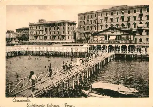 AK / Ansichtskarte Civitavecchia Stabilimento balneare Pirgo  Kat. Civitavecchia