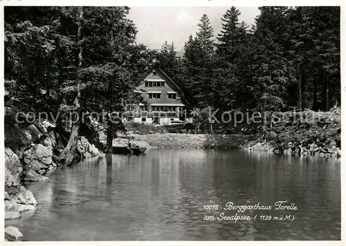 AK / Ansichtskarte Seealpsee Berggasthaus Forelle  Kat. Schwende