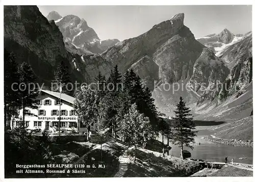 AK / Ansichtskarte Wasserauen Berggasthaus Seealpsee Altmann Rossmad Saentis  Kat. Schwende