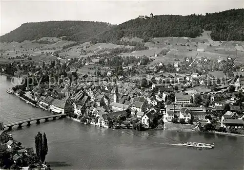 AK / Ansichtskarte Stein Rhein Fliegeraufnahme Burg Hohenklingen Kat. Stein Rhein