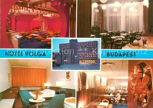 AK / Ansichtskarte Budapest Hotel Volga Zimmer Lobby Bar Kat. Budapest