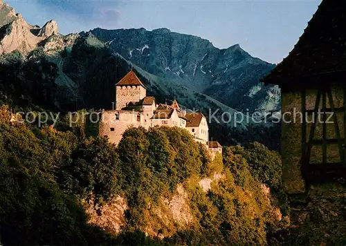AK / Ansichtskarte Liechtenstein  Schloss Vaduz mit Rappenstein und Falknis Kat. Liechtenstein