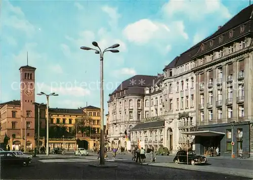 AK / Ansichtskarte Erfurt Bahnhofsplatz mit HO Hotel Erfurter Hof Kat. Erfurt