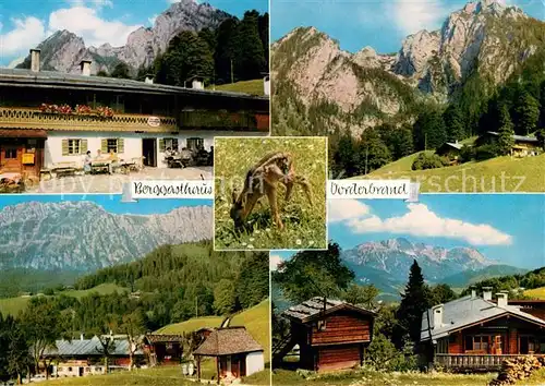AK / Ansichtskarte Koenigssee Alpengasthof Vorderbrand Details