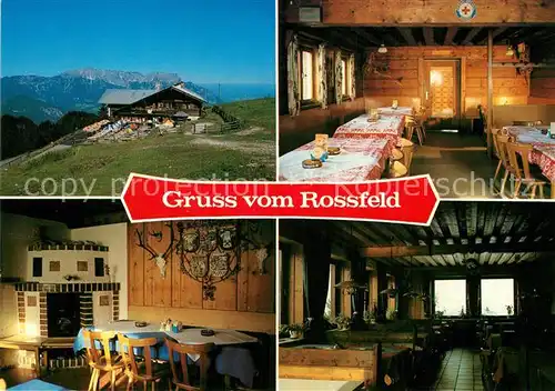 AK / Ansichtskarte Berchtesgaden Rossfeld Skihuette Gastraeume Kat. Berchtesgaden