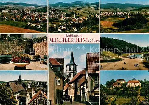 AK / Ansichtskarte Reichelsheim Odenwald Teilansichten Luftkurort Schloss Reichenberg Kat. Reichelsheim (Odenwald)
