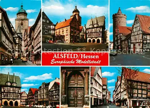 AK / Ansichtskarte Alsfeld Europaeische Modellstadt Altstadt Fachwerkhaeuser Historische Gebaeude Kat. Alsfeld