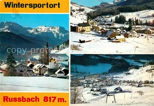 AK / Ansichtskarte Russbach Pass Gschuett Panorama Wintersportplatz Alpen Kat. Russbach am Pass Gschuett