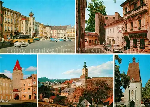 AK / Ansichtskarte Freistadt Muehlviertel Marktplatz Stadttore Altstadt Kirche Kat. Freistadt