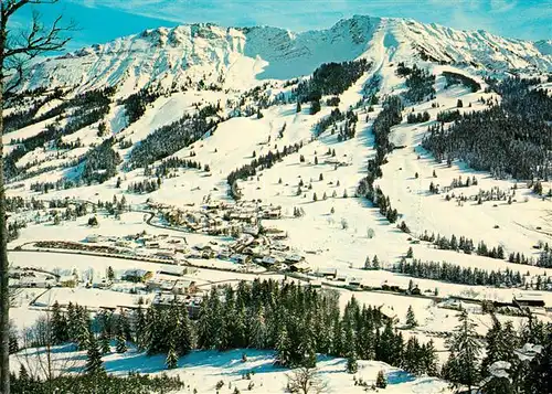 AK / Ansichtskarte Oberjoch Winterpanorama Skizentrum Allgaeuer Alpen Kat. Bad Hindelang