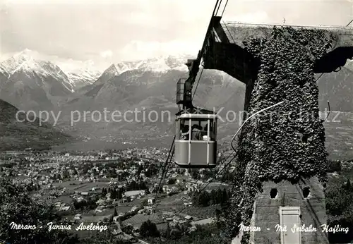 AK / Ansichtskarte Seilbahn Merano Funivia Avelengo  Kat. Bahnen