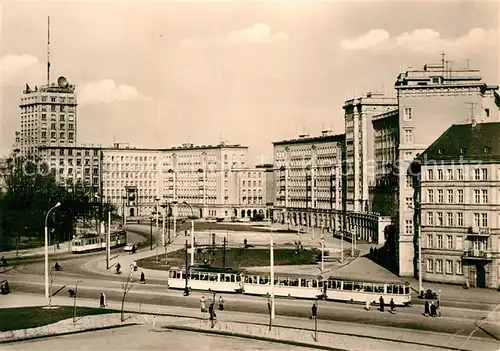 AK / Ansichtskarte Strassenbahn Leipzig Ringbauten Rossplatz Kat. Strassenbahn