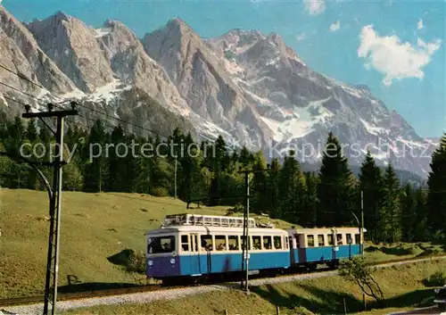AK / Ansichtskarte Zahnradbahn Bayerische Zugspitzbahn Zugspitze  Kat. Bergbahn