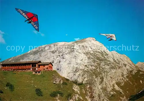 AK / Ansichtskarte Drachenflug Drachenflieger Jenner Brett  Kat. Flug