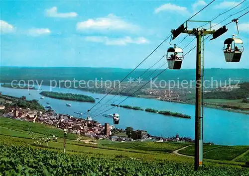 AK / Ansichtskarte Seilbahn Ruedesheim am Rhein Kat. Bahnen