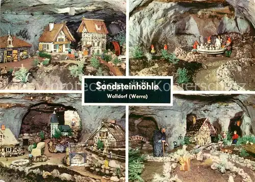 AK / Ansichtskarte Maerchen Sagen Sandsteinhoehle Walldorf Schneewittchen Sandmaennchen  Kat. Maerchen und Sagen