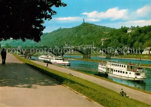 AK / Ansichtskarte Motorschiffe Trier Hafen Zurlauben  Kat. Schiffe