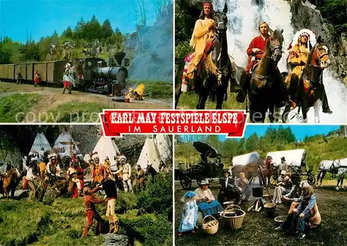 AK / Ansichtskarte Indianer Native American Karl May Festspiele Elspe Lennestadt Kat. Regionales