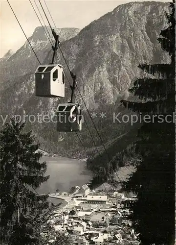 AK / Ansichtskarte Seilbahn Salzberg Hallstatt Salzkammergut Krippenstein  Kat. Bahnen