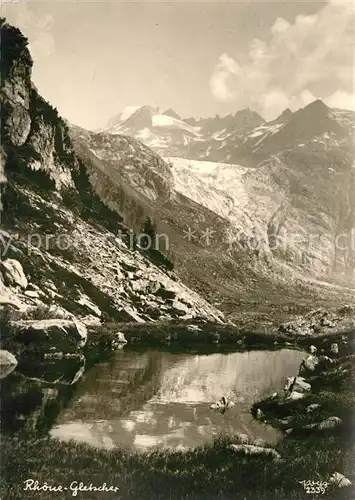 AK / Ansichtskarte Foto Popp Nr. 2339 Rhonegletscher  Kat. Fotografie