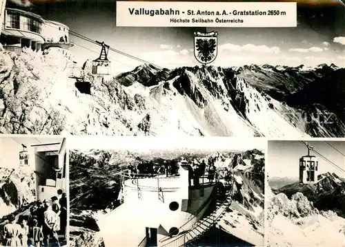 AK / Ansichtskarte Seilbahn Valluga St. Anton am Arlberg Gratstation  Kat. Bahnen