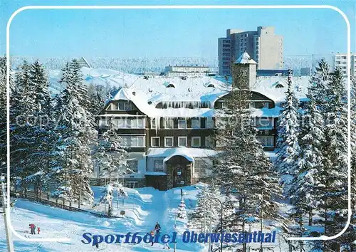 AK / Ansichtskarte Oberwiesenthal Erzgebirge Sporthotel Kat. Oberwiesenthal