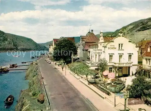 AK / Ansichtskarte Assmannshausen Hotel Schoen