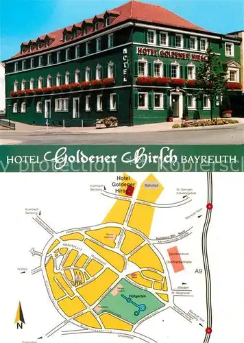 AK / Ansichtskarte Bayreuth Hotel Goldener Hirsch Kat. Bayreuth
