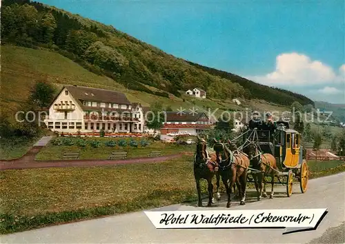 AK / Ansichtskarte Erkensruhr Hotel Restaurant Waldfriede Postkutsche Kat. Simmerath