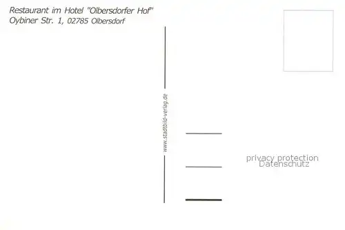 AK / Ansichtskarte Olbersdorf Landskron Albrechtice Hotel Restaurant Olbershofer Hof
