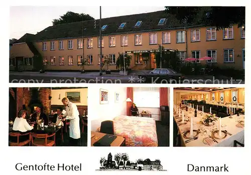 AK / Ansichtskarte Kopenhagen Gentofte Hotel Gaststube Doppelzimmer Speisesaal Kat. Hovedstaden