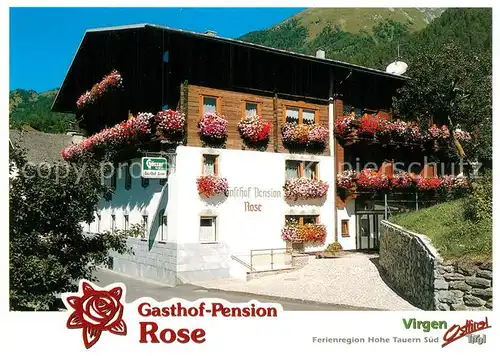 AK / Ansichtskarte Virgen Gasthof Pension Rose Kat. Virgen