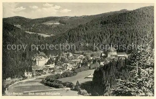 AK / Ansichtskarte St Blasien Blick von der Kohlplatte Kat. St. Blasien